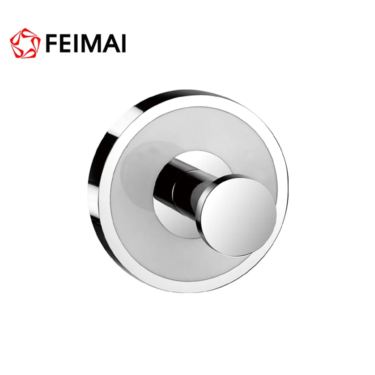 
Bathroom Towel Coat Robe Hook Holder Wall Mount Chrome Bath Clothes Single Hanger 