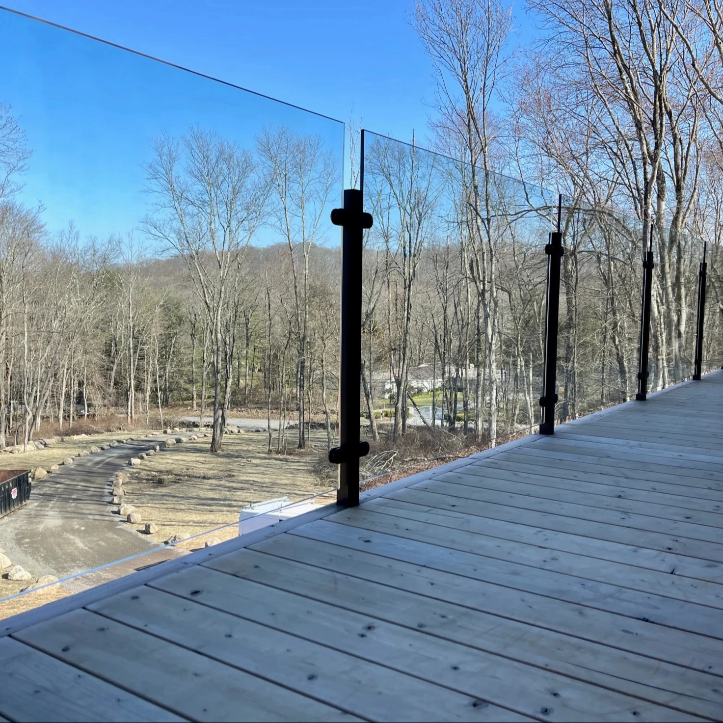 easy install low MOQ Chinese professional factory sell directly morden style glass railing