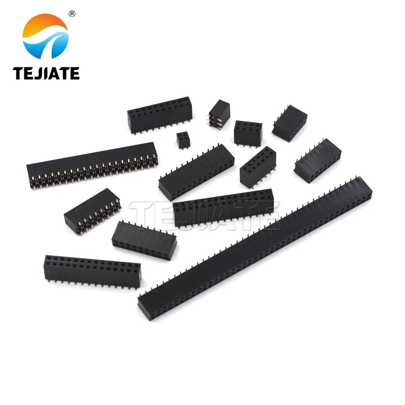 PCB Right Angle Female Pin Header 2.54mm SMD 2x9 Long 2x40 2 3 4 5 6 7 8 9 10 12 14 20 40 Pins 15 Pin Female Header Connector