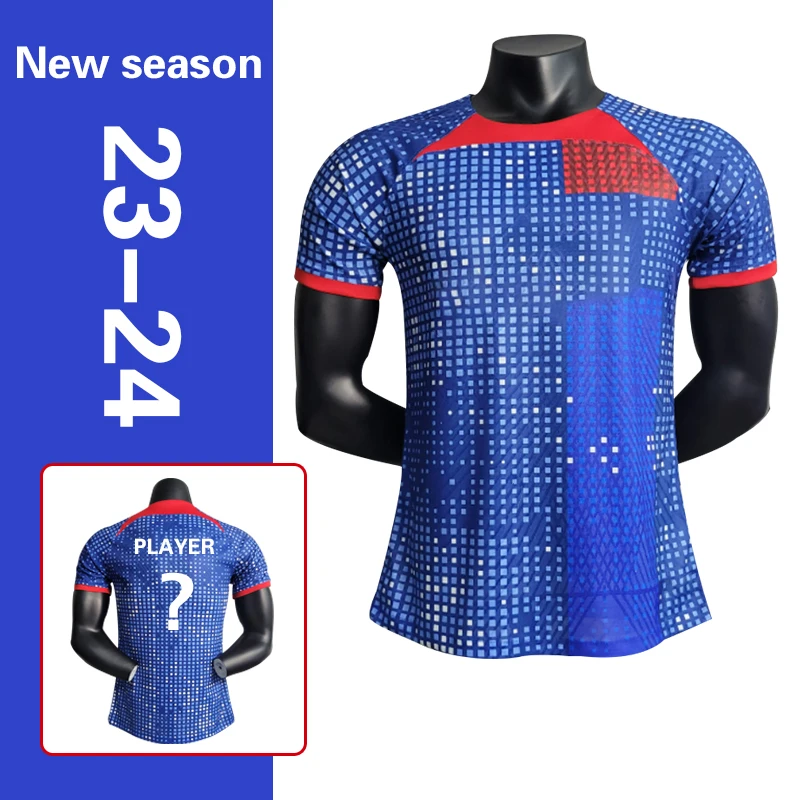 Custom 23-24 New Season Quick Dry Jersey Football player Shirt Thailand quality Uniform Sublimation Soccer Jerseys