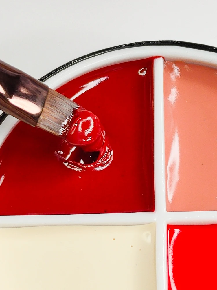 Luxury Nail Set Pudding Mud 4 Colors Solid Cream Nail Gel Palette Soak Off Led UV Gel Nail Polish