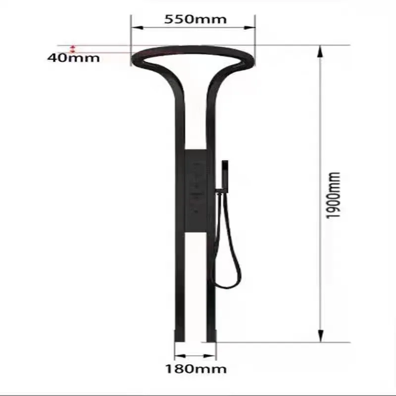 Factory Price Bathroom Shower Brass Stainless Steel Alloy Ceramic Inner Core electric shower scrubber