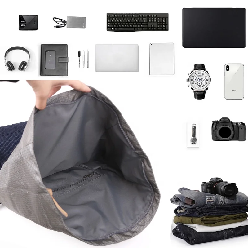 CHANGRONG Custom Casual waterproof polyester lightweight Roll top laptop casual sports backpack man