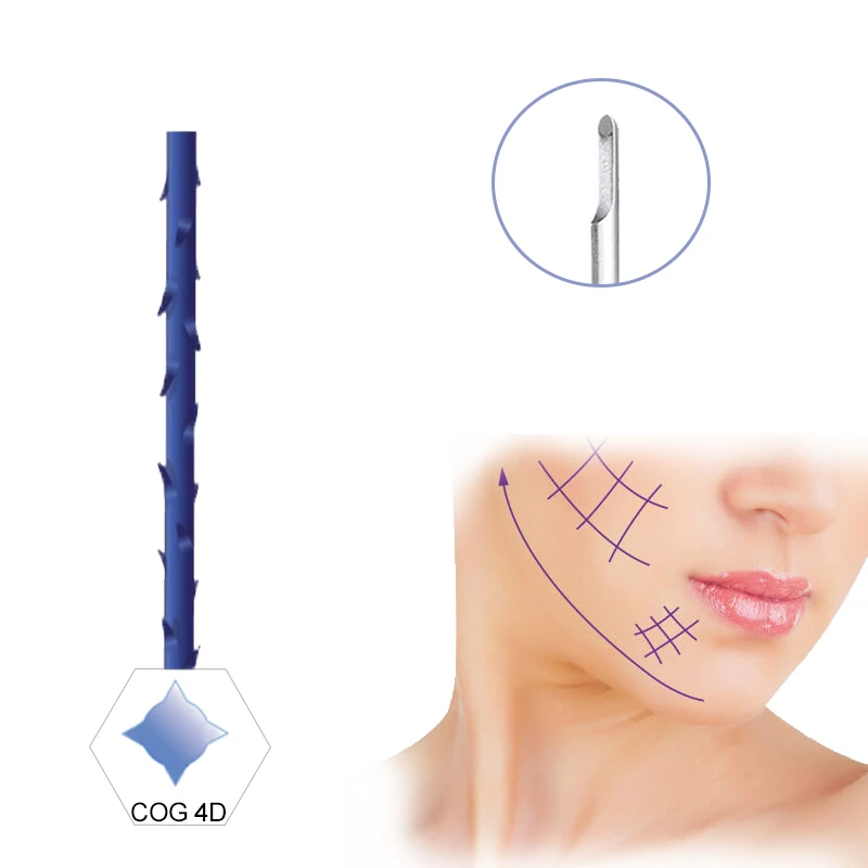 
beauty product 29g 90mm absorbable anti-aging pdo 3d 4d barbed needle suture thread hilos tensores aptos lifting facial 