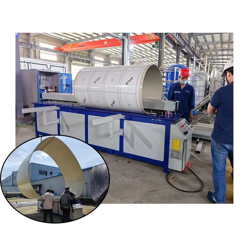 Touch welding plate welding machine Plastic plate roll round machine Thermoplastic plate roll round welding machine
