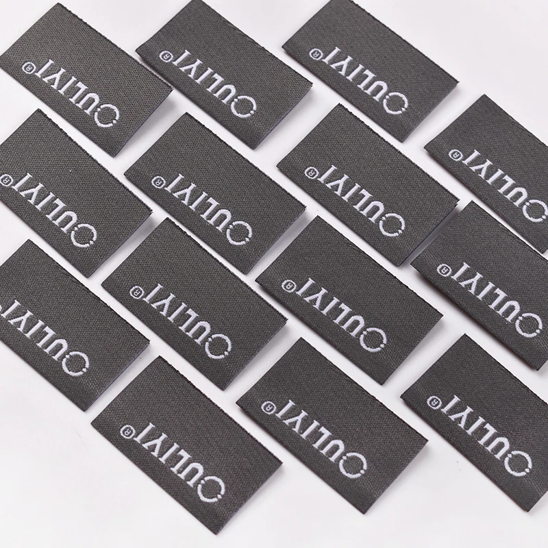 Custom Clothing Tags Garment Label For Your Brand Customized Made Woven Labels Fabric Tag For Bag Shoe
