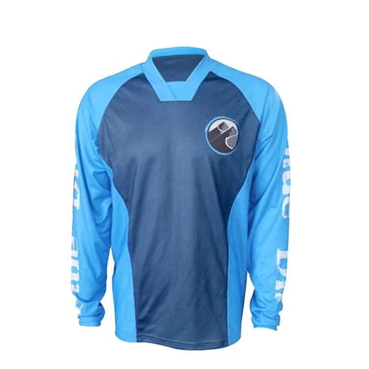 Custom Made Bike Clothing Mens Black Mtb Downhill Mountain Bike Jersey for Distributor