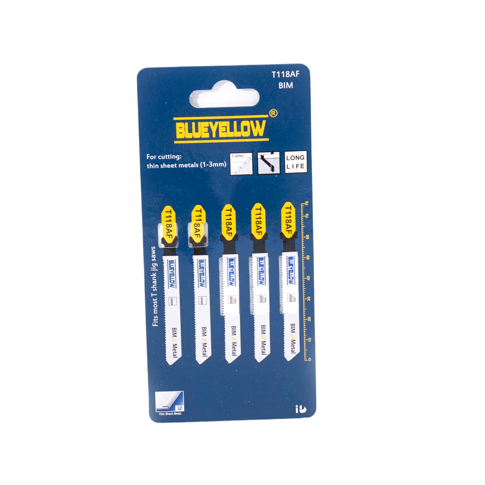 T118AF  T-Shank Progressive Tooth Jig Saw Blade set for Fast Cutting Metal