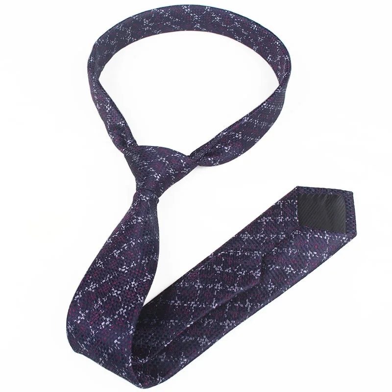 Wholesale High Quality Woven Jacquard  Small Pattern Style Polyester Blend Ties For Men