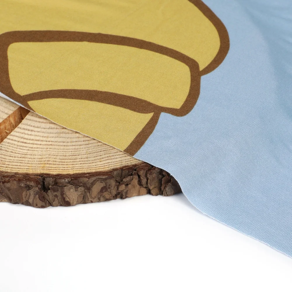 High Quality custom digital Print bamboo lycra elastane knitted textiles fabric