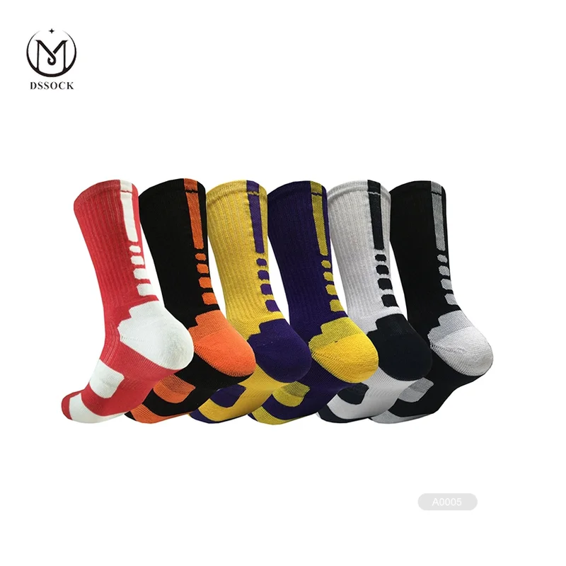 DS- A025 athletic crew sock training sock cotton athletic socks hyper elites men basketball
