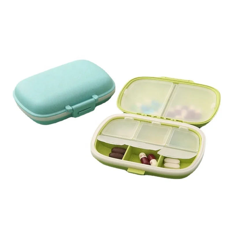 ZOOMCARE Promotional 7 Day Travel Gift Pill Box Rainbow Color Pill Storage Box PP Plastic Tablet Container XIAMEN Weekly Travel