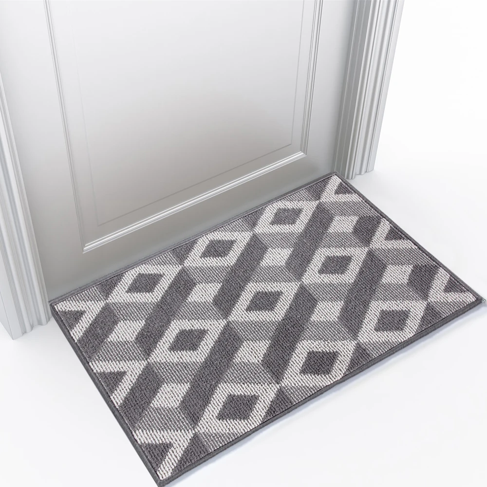 Modern printed polyester carpet 3D design carpet simple kitchen living room entry pad super absorbent floor mat