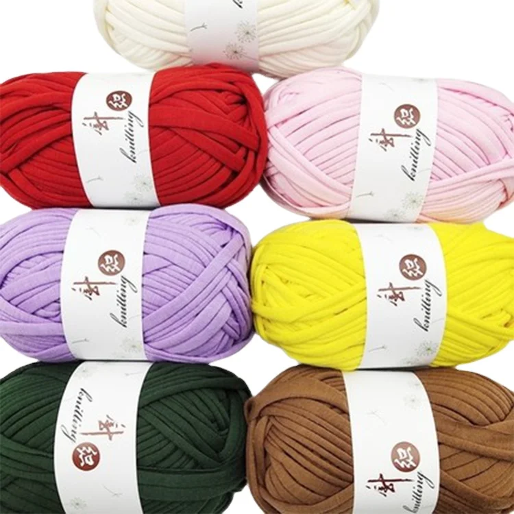 High quality wholesale hot selling 100% polyester t-shirt 100g yarn crochet thread