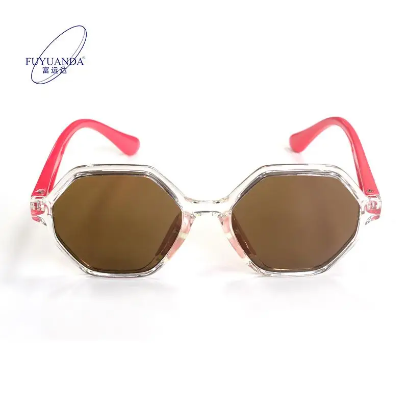 2024 TR90 Frame children sunglasses Polarized Sunglasses UV400 High Quality Blue Red Square Sport Sunglasses River Blending