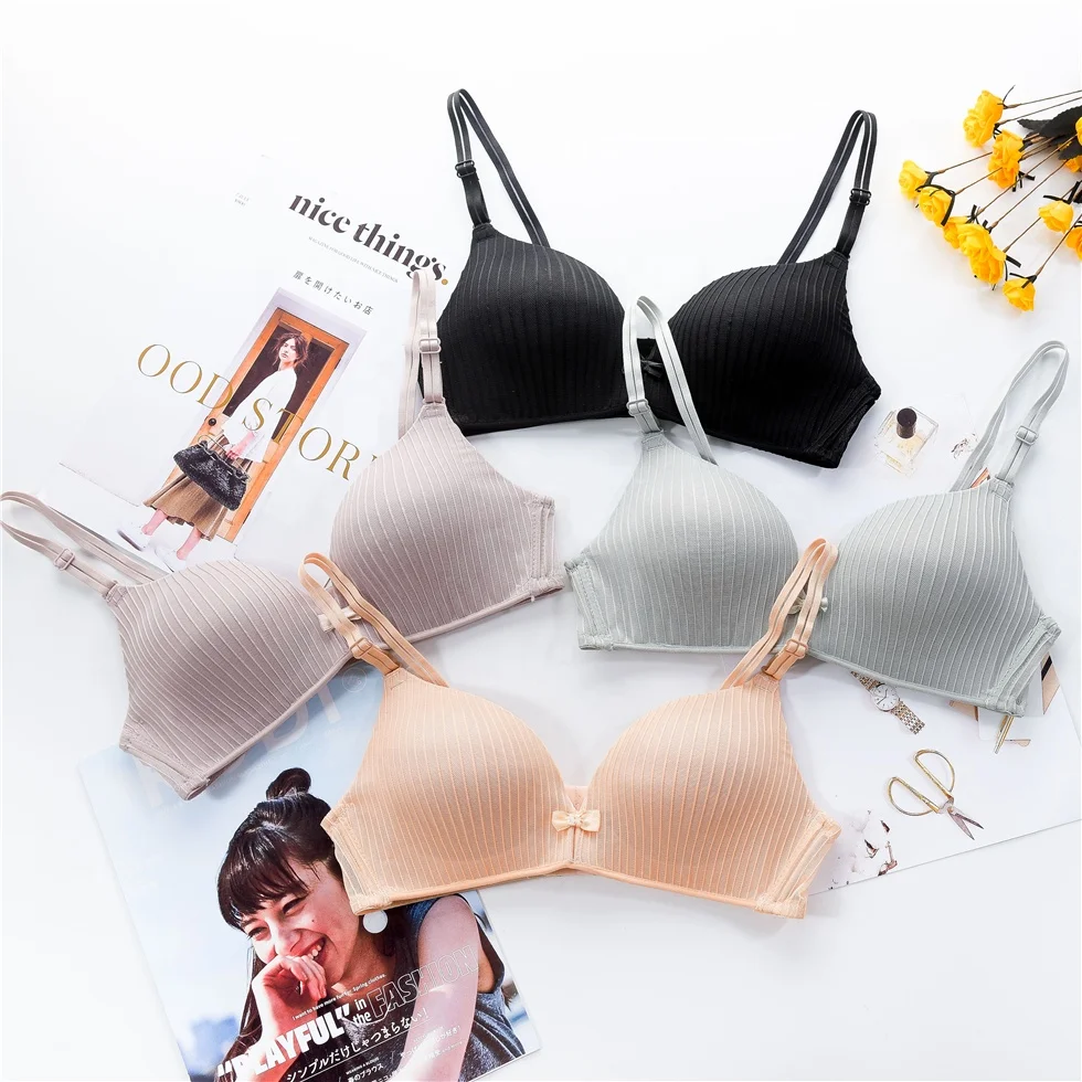 New Fashion  Wireless Soft Seamless Sexy Cute Teen underwear panties and bra nice girl Bra woman underwear panties and bra