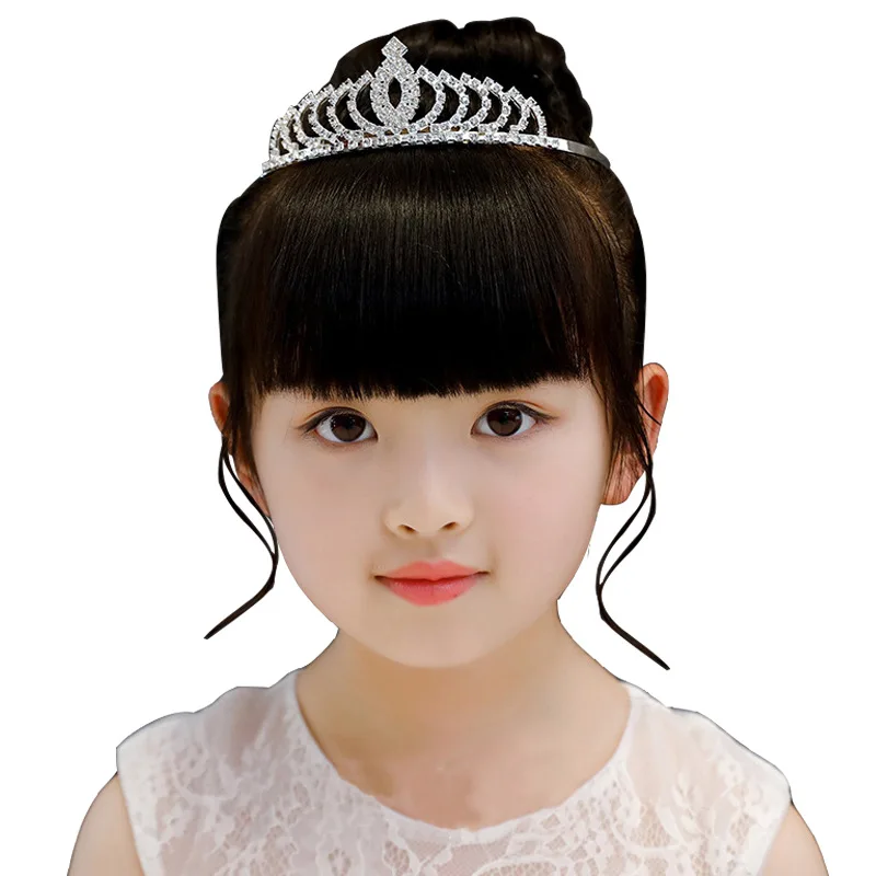 Fashion Crystal Bridal Princess Tiaras Pageant Miss Universe Zircon Crown Tiaras Rhinestones Crown Inlaid Zircon Zinc Alloy