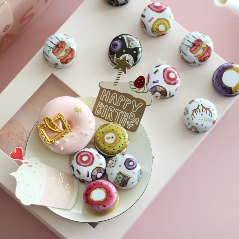 
custom printed mini small round lipstick tin box, solid perfume tin box for 15g Vaseline cream face cream distribution boxes 