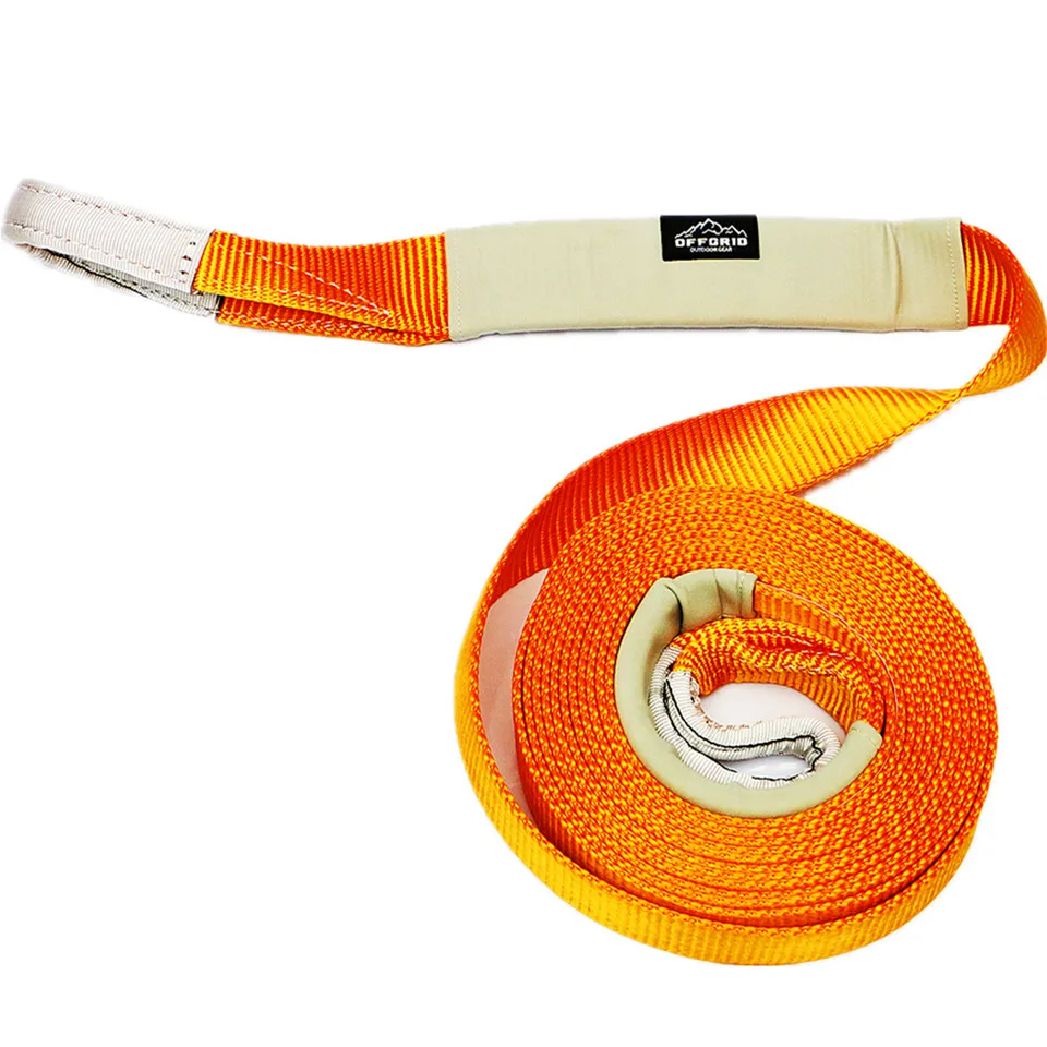 Оранжевый спасательный ремешок для внедорожника, грузоподъемность 8000 кг, длина 9 м, ширина 60 мм, Буксировочные Ремни для вездеходов всех транспортных средств