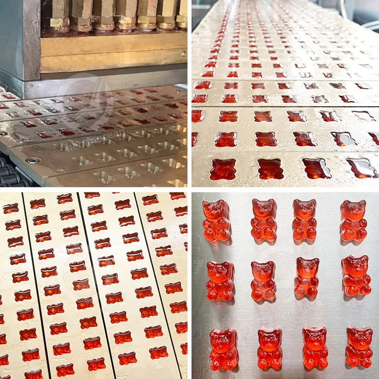 OCEAN Gummy Bear Production Line Automatic Drop Gelatin Soft Candy Forming Machine
