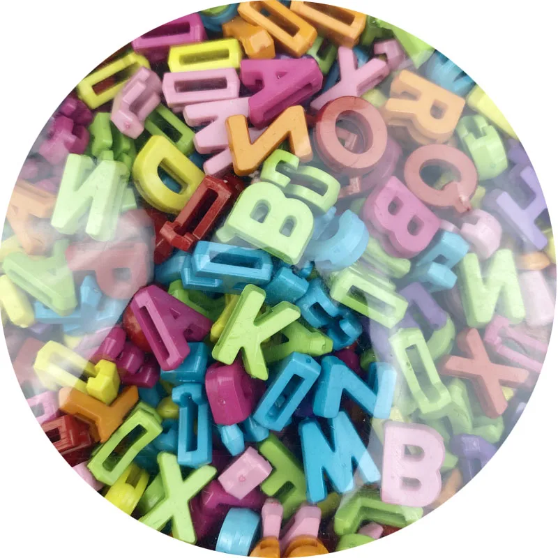 450g/bags DIY spring color plastic English mix letter beads for jewelry making cute alphabet loose beads accessories bulk