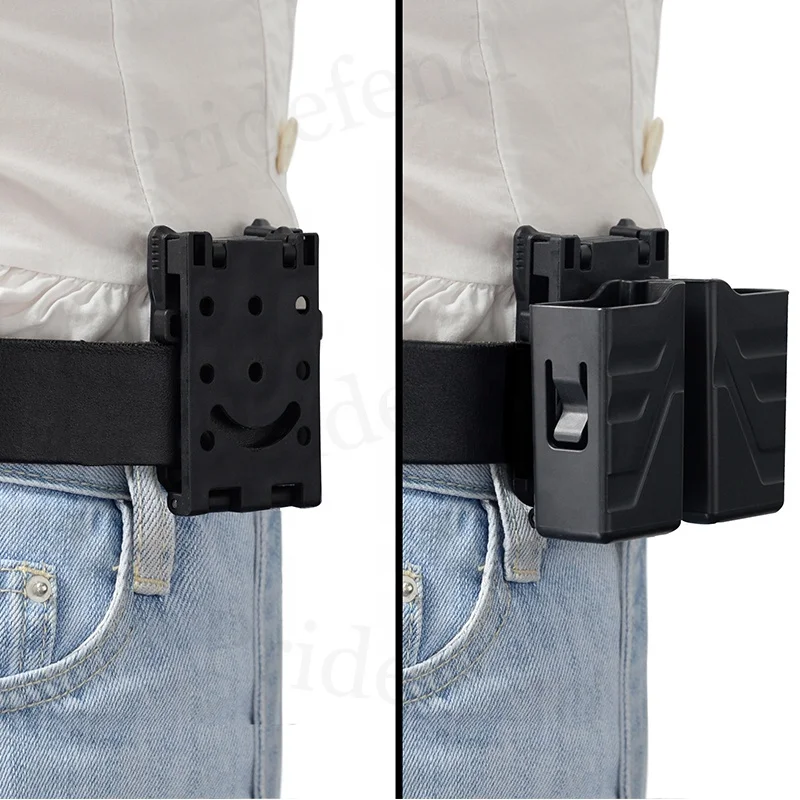 Universal Magazine Holder Carrier for 9mm/.40 Dual Stack Mag Magazine Pouch with Belt Clip Double Magazine Holster