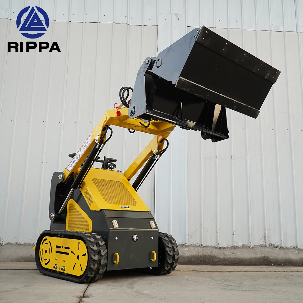 Cheapest Price Epa Euro5 Engine Skid Steer Mini Loader Stand On Skid Steer With Bucket