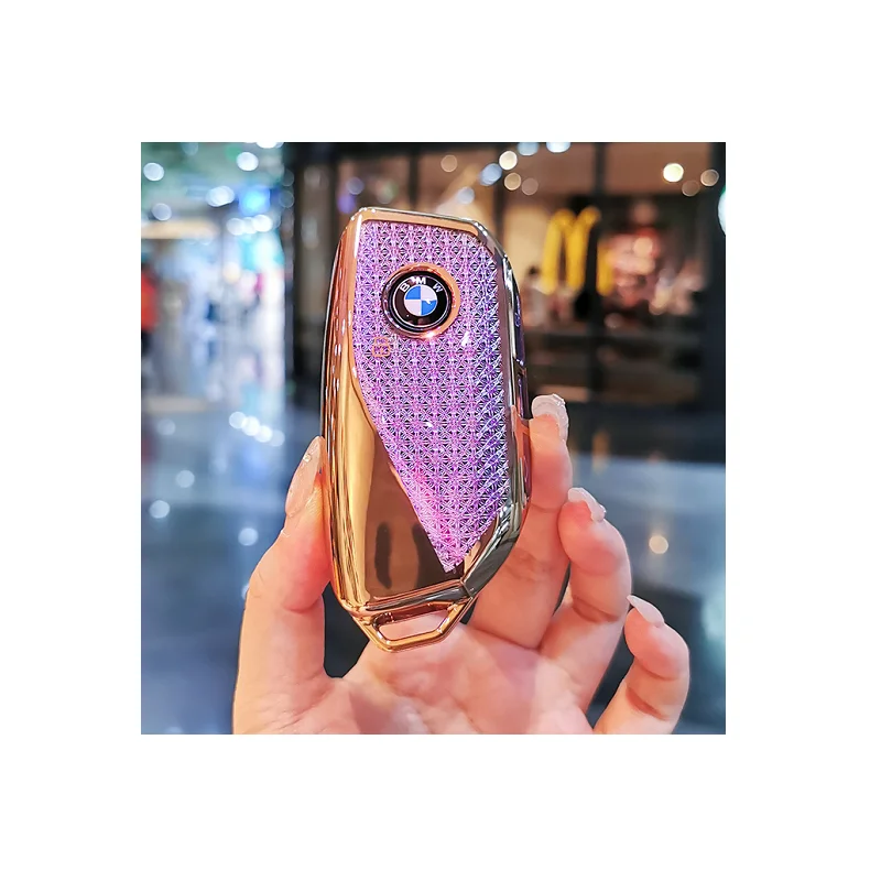 Car Key Accessories TPU Key Cover Fob Case Shell Case for BMW X7 G07 7 Series Ix XM I7 735Li BMW Mini new car key