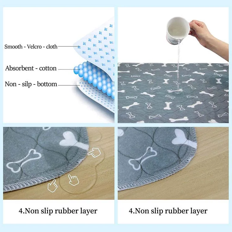 Sunrise Wee Puppy Incontinence Pad Pets Reusable Training Mat Washable Pee Pads For Dogs
