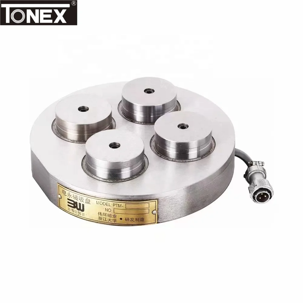 Magnet clamping Circular Fine Poles Permanent Magnet Chuck Table For CNC Milling Machine