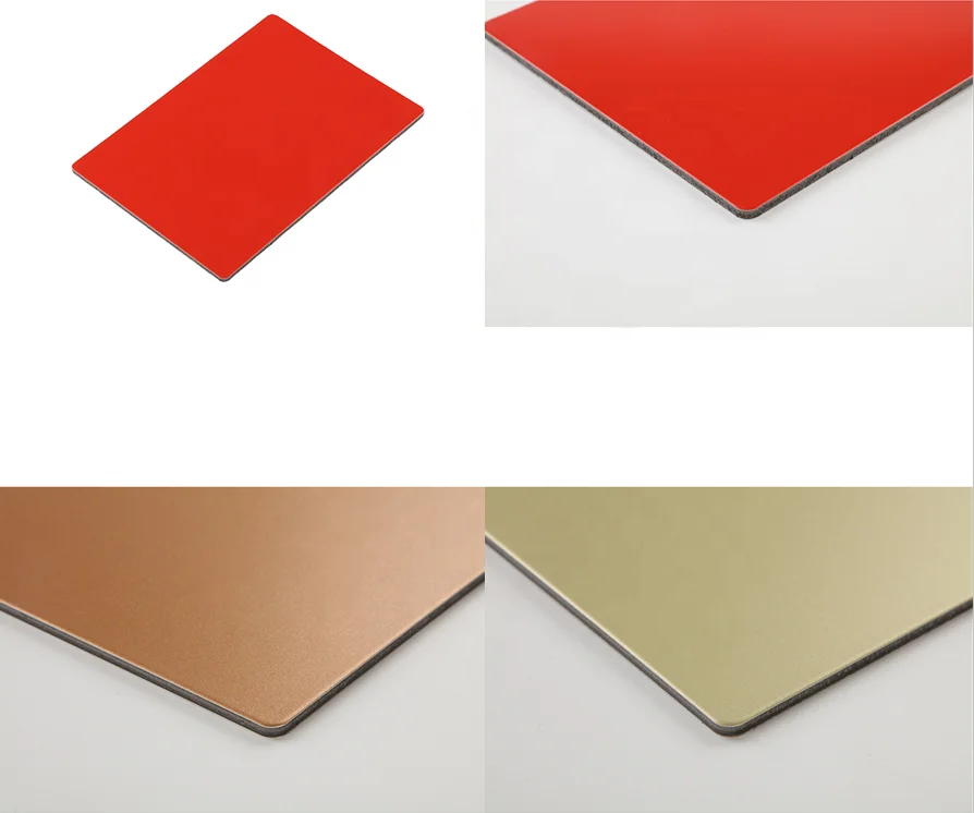 PVDF Coating Normal ACP Aluminum In Composite Panels Light Weight Building Materials Interior Wall