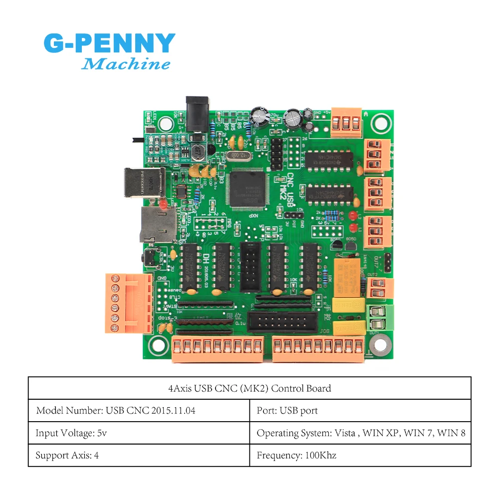 MK2 usb interface board 100khz 4Axis machine cnc motion controller board