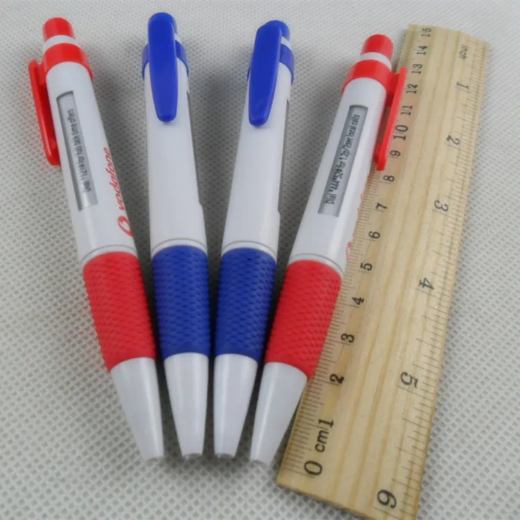 OEM Plastic 6 TXT Message Ball Pen with Rubber Grip