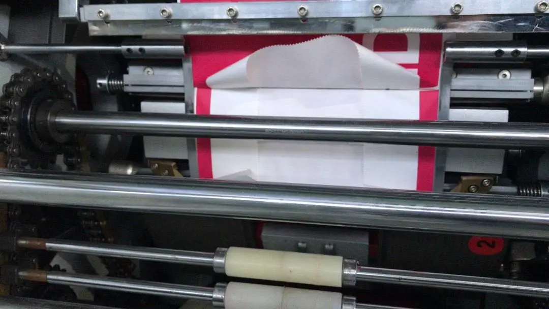 Automatic High Speed Square Bottom Food Bag Making Machine With one line Printing shopping bag