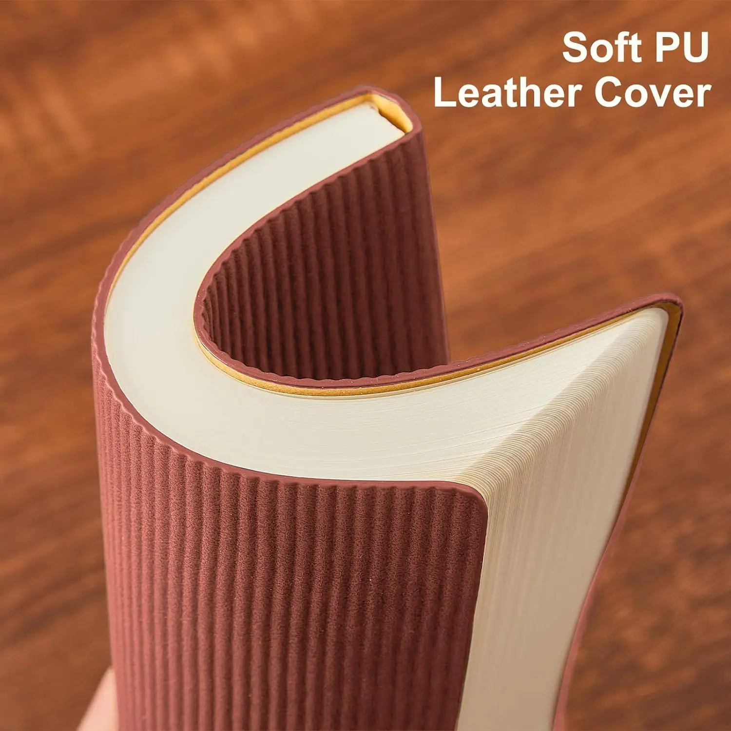 100GSM Wide Ruled Leather Christmas Notepad Portfolio Folders Custom Diary Printing Tomoe River Paper Notebook Soft Cover