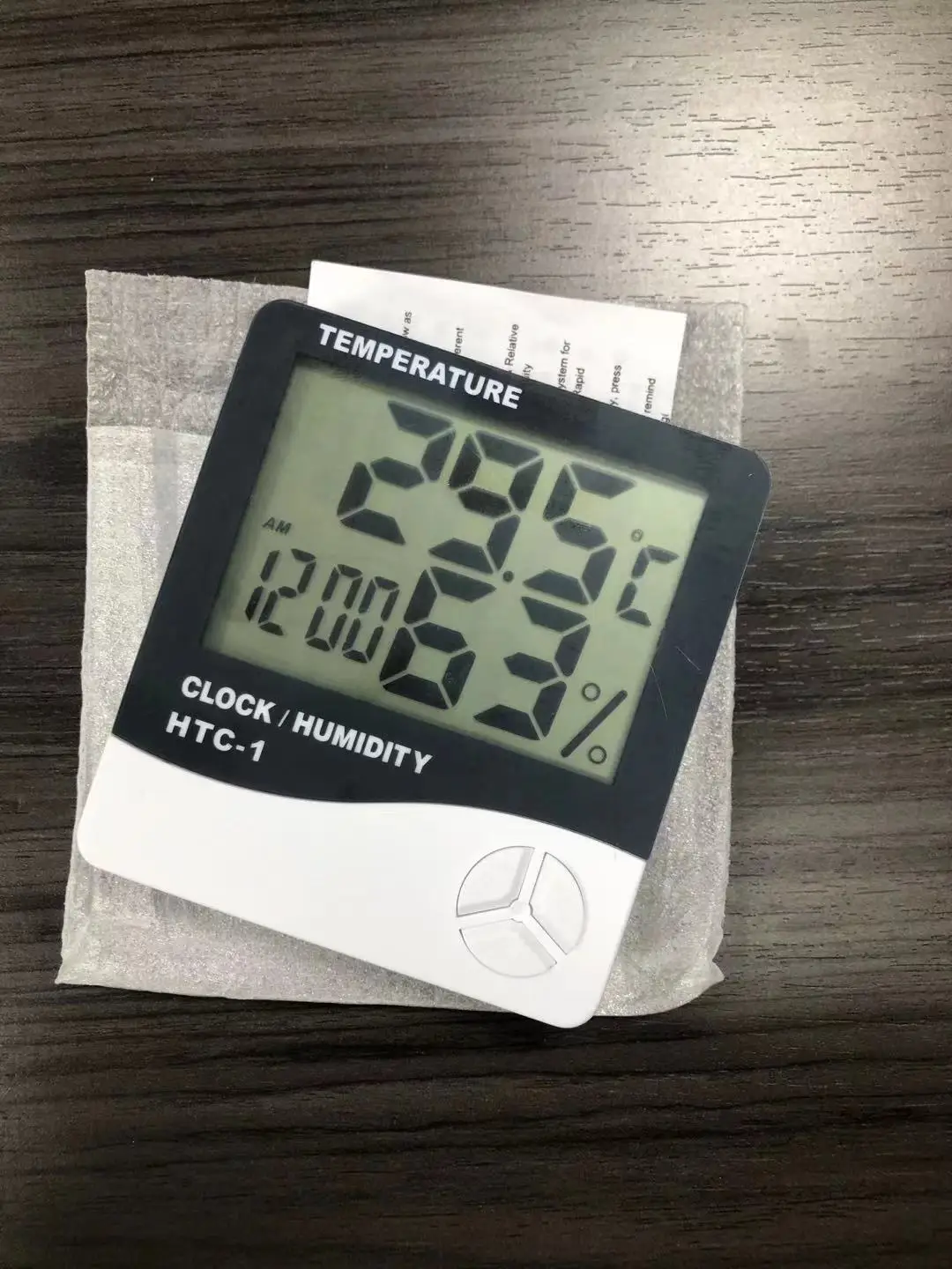 Цифровой комнатный измеритель температуры влажности HTC-1 HTC-2 гигрометром декоративные часы для