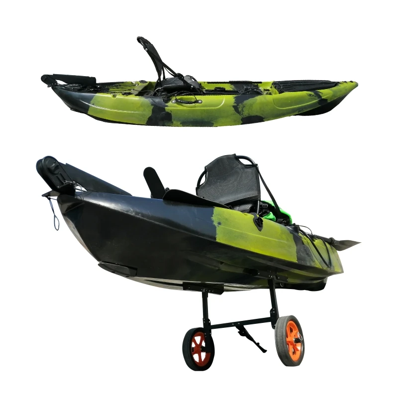2023 hot sell single sit on lightweight foot metal paddle kayak for fishing