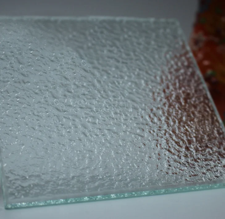 3mm-10mm Clear Figured Patterned Glass with Karatachi, Mitlite/Flord/Moru/ Nashiji/Dark Nashiji Optional