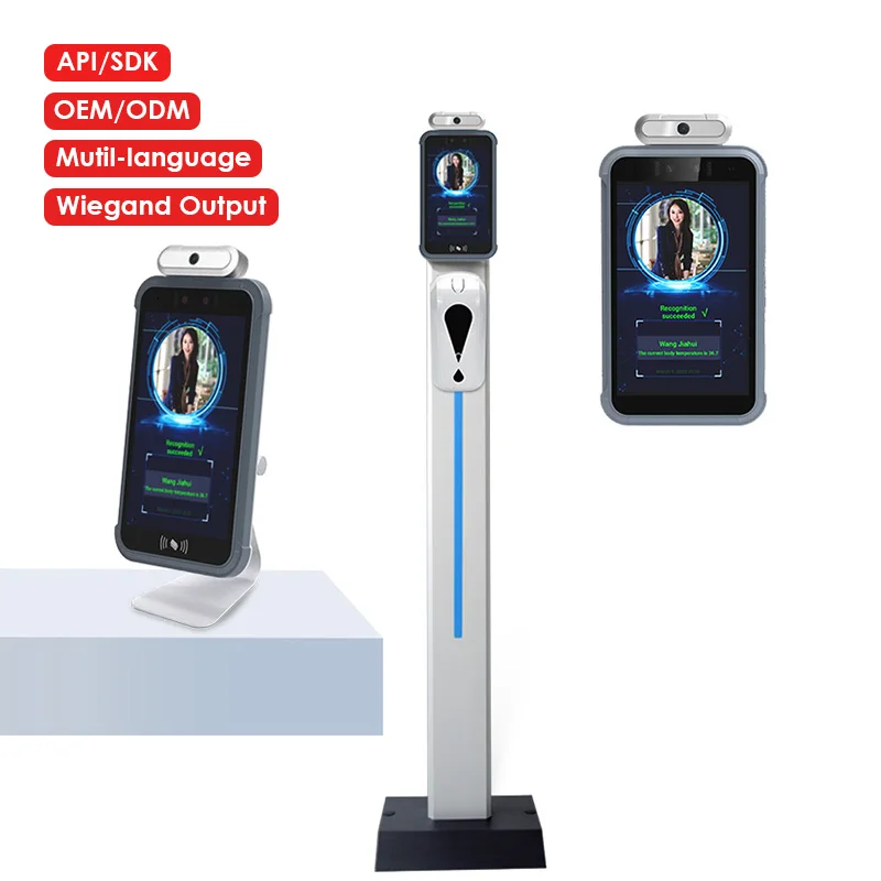 Manufacturer Security Attendance Recorder Thermal Imaging Scanner Facial Recognition Biometric Machine Smart Face Door Lock