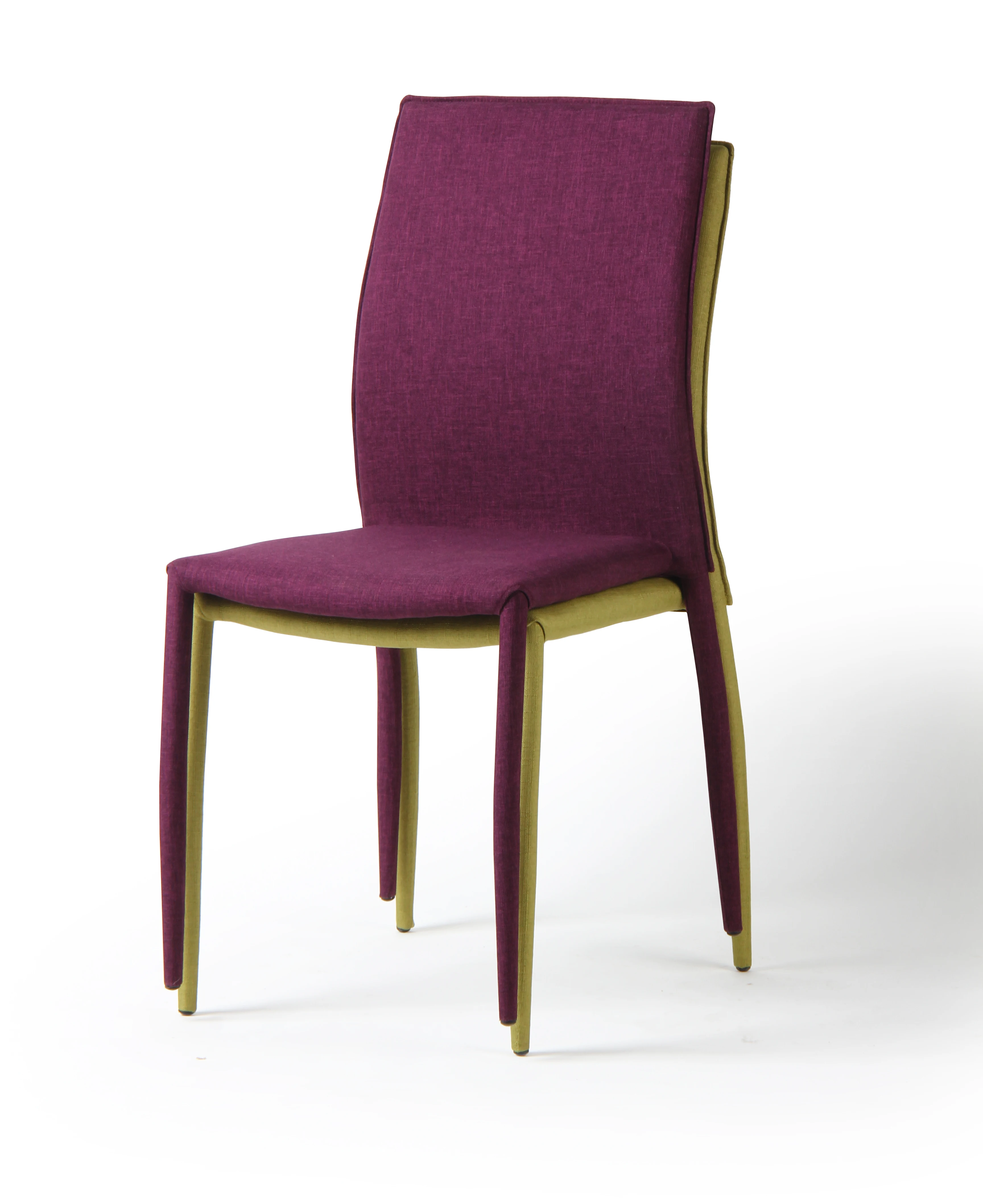 2024 Leisure Chair Dinning Room Furniture White Fabric Upholstery Armless Dining Chairs Office Chair