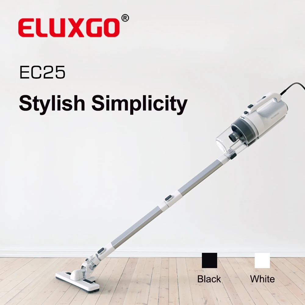ELUXGO slide switch adjustable suction handheld automatic stick powerful suction floor care cyclone vacuum cleaner Aspiradoras