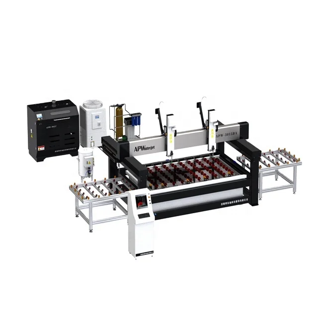 Waterjet cutting machine for metals with CE. Water cutting machines for thick metals. Cutting Thick Stainless Steel