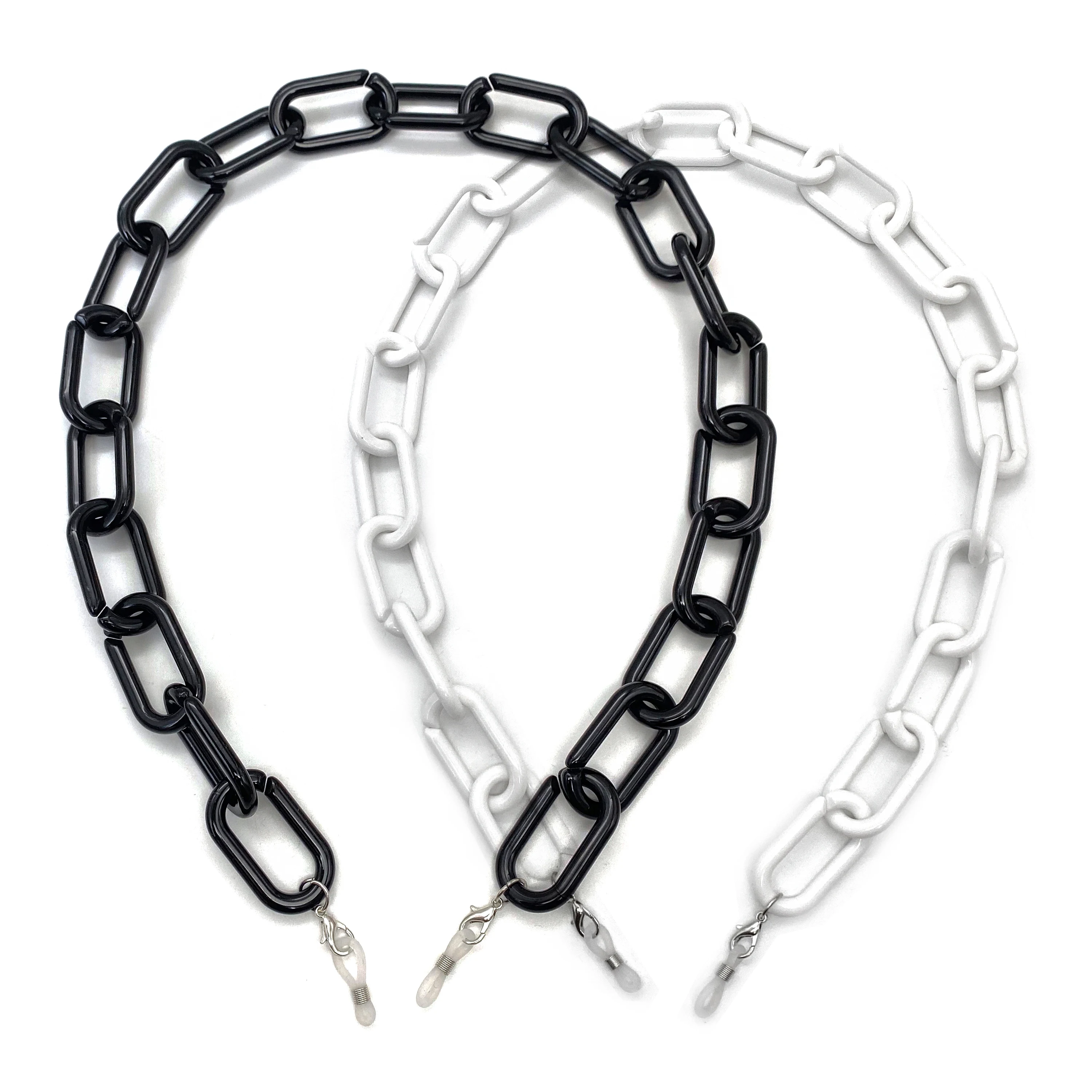 Factory Custom High Quality Simple Acrylic Silicone adjustment buckle Glasses Chain