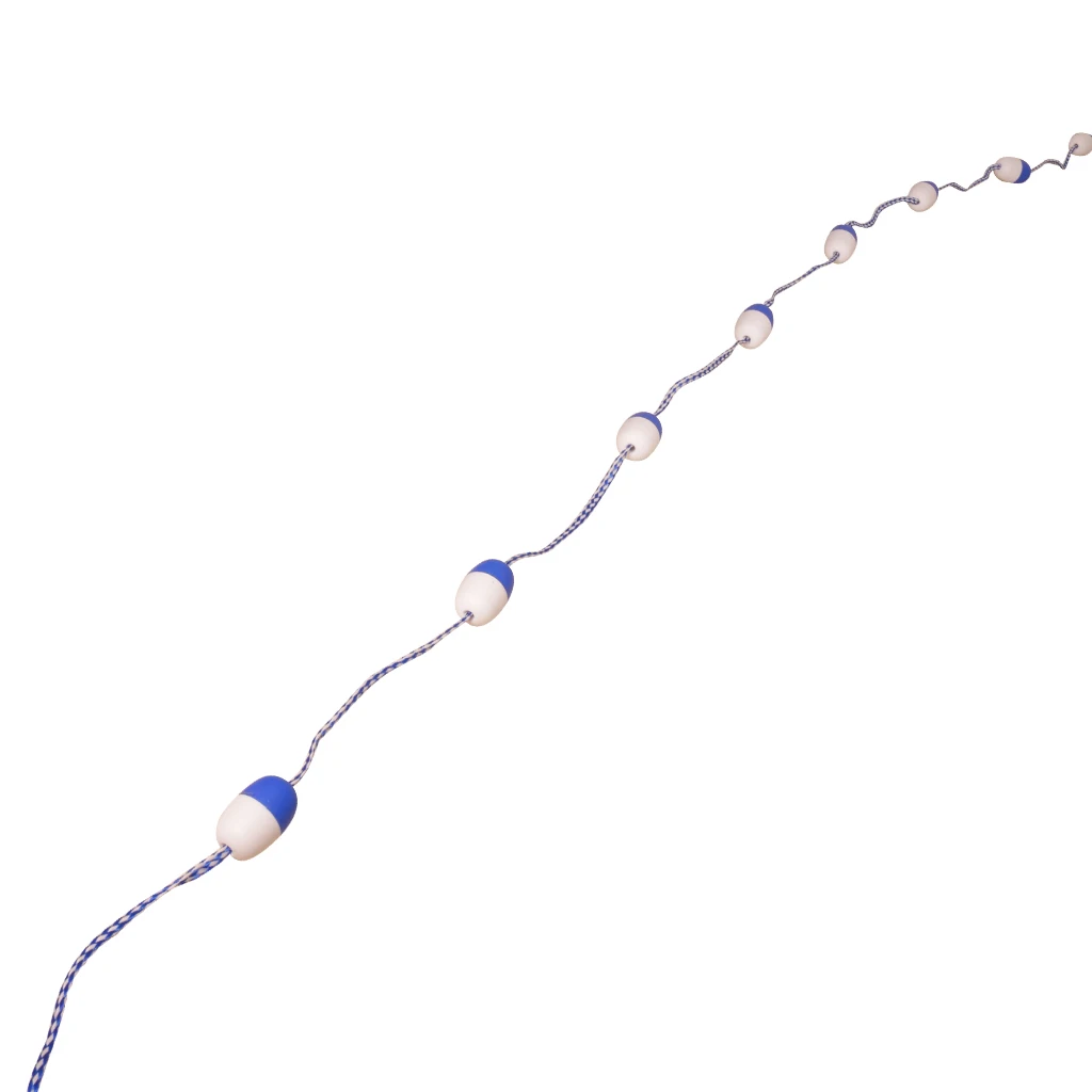 Floating Pool Safety Rope - 20 Foot - Adjustable Length Lane Divider with Hooks for Swimming Pools - Equipment to Divide Swim Ra
