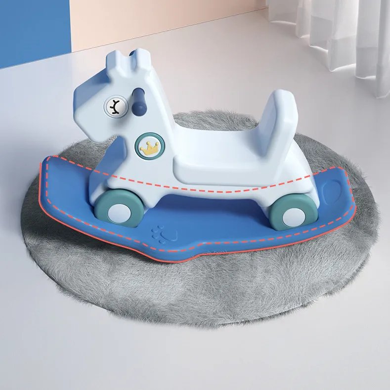 ABST Manufacturer Hot Selling plastic rocking Horse Animal Toys Walker Ride On Eco-Friendly Children Educational Toys Gifts
