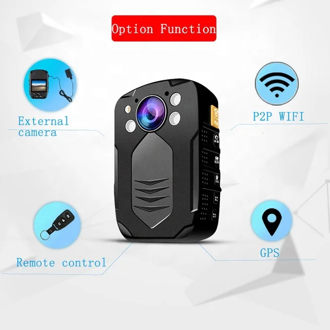 4K GPS Wearable Body Worn Camera DVR recorder  IP66 waterproof Night Vision Law enforcement equipment