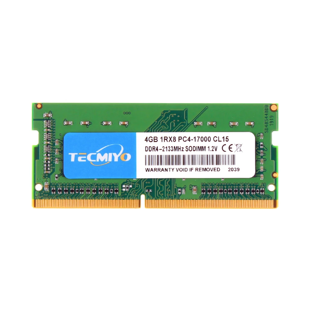 TECMIYO meomory ram ddr4 4gb 2133mhz SODIMM memoria ram PC4 17000 1Rx8 cl17 laptop Ram