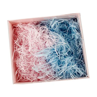 Multicolored Raffia Paper Shreds & Strands Shredded Crinkle Confetti for DIY Gift Wrapping & Basket Filling