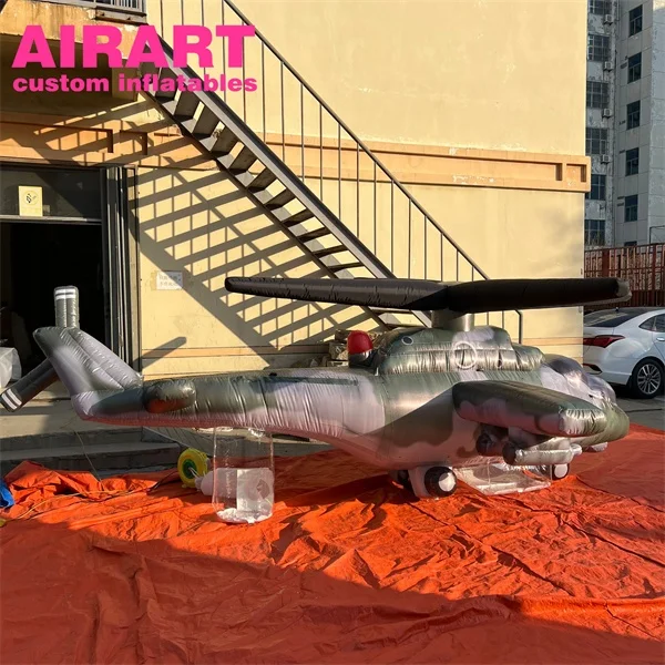 Simulation model inflatable aircraft, cheap inflatable aircraft helicopter