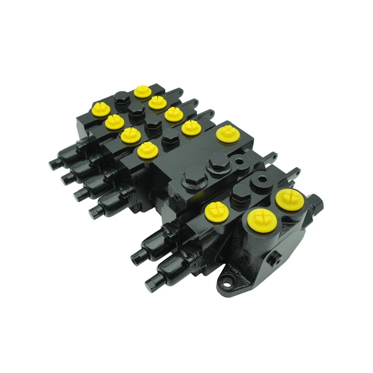 60LPM 1-7 spool Hydraulic Monoblock Directional Control Valve for Construction machinery